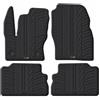 Travall Mats Tappertini Abitacolo Compatibili con Ford Kuga (2016-2020) TRM1296 - Tappertini Auto in Gomma Originali