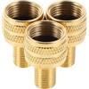 GANAZONO Ugelli Adattatori Valvola Gonfiaggio Pneumatici 3 Pezzi per Camion e Semirimorchi, Raccordo Compressore Aria 8V, per Uso Agricolo e Industriale