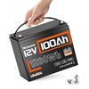 Humsienk Batteria Litio 12V 100Ah, Batteria LiFePO4 12V 100Ah con BMS 100A e Protezione a Bassa Temperatura, 15000 ciclo profondo, 2560Wh di energia per Camper, Yacht, Sistema solare e off-grid