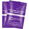 Generic Maschera per capelli al collagene 3D, balsamo intensivo con acido ialuronico, idrata, dona setosità e lucentezza naturale, nutre e leviga l'effetto crespo per capelli morbidi e setosi