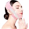 XOXVURI Face Lifting Band Reusable V-Shaped Masks Double Chin Lifting Mask Ideal For Daily Use Or Travel Rosa