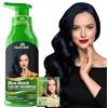 Herbishh Hair Color Shampoo for Gray Hair-Natural Hair Dye Shampoo-Colors Hair in Minutes - Long-lasting color- 500 Ml - 3-In-1 Hair Color - Ammonia-Free | Herbishh (Blue Black)