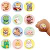 LZPLJLWS Cerotti per Bambini 120 Pezzi, Cerotti Adesivi Rotondi da 2,2 cm con Cartoni Animati, Tessuto Flessibile per Piccole Ferite, Brufoli e Vaccinazioni, Protezione Completa per la Pelle Sensibil