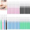 XURJUMI Scovolini Mascara, Scovolino Ciglia con Manico in Cristallo Scovolini Ciglia, 40 Pezzi Scovolini Mascara, Mini Scovolino Ciglia Pennelli per Ciglia Pettinino Ciglia, Applicatore Mascara per Trucco
