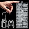 MELLIEX 240 Pezzi Sandwich Dual Form, Riutilizzabile Forme per Unghie Extension Trasparente, Gel Nail Forms Extension per Polygel Manicure Salone DIY（Circolare）