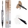 Sacheu Brow & Freckle STAY-N Gel Tinta per Sopracciglia & Penna per Lentiggini Finte —2-in-1 Sopracciglia a Lunga Durata, Resistente all'Acqua, Cruelty-Free & Vegan Mascara Sopracciglia, Blonde Roast