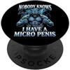 Alpha Wolf Meme Micropene Divertente Uomini Inappropriati Rude Wolf Peinlich PopSockets PopGrip Adesivo