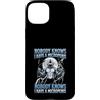Alpha Wolf Meme Custodia per iPhone 15 Plus Micropene Divertente Uomini Inappropriati Rude Wolf Peinlich