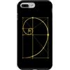 Fibonacci Golden Ratio Geometry Mathemat Custodia per iPhone 7 Plus/8 Plus Matematica Matematica Geometria Spirale Dorata Sequenza Fibonacci