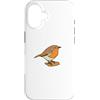 Mark Ewbie Custodia per iPhone 16 Robin