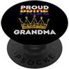 Proud Pride Family Matching Shopp Orgoglio Nonna Arcobaleno Divertente LGBTQIA Nana Mimi Nonna PopSockets PopGrip Adesivo