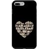 Book Lover Library Reading Heart Bookwor Custodia per iPhone 7 Plus/8 Plus Biblioteca per amanti del libro di lettura a forma di cuore