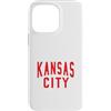 KC Local Apparel Custodia per iPhone 14 Pro Max Kc Rosso e Nero Kansas City Old School Throwback