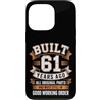 Built 61th Birthday Gifts for Men Women Custodia per iPhone 13 Pro Divertente regalo per il 61° compleanno per uomini e donne costruito 61 anni fa