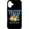 Gusto Italiano Vintage Art Custodia per iPhone 16 Plus Costiera Amalfitana Italia Limoncello Stagione Limone Art