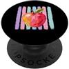 Teacher Classroom Art Collection Colorful Apple Watercolor Art Teacher Appreciation Design PopSockets PopGrip Adesivo