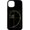Fibonacci Golden Ratio Geometry Mathemat Custodia per iPhone 15 Plus Matematica Matematica Geometria Spirale Dorata Sequenza Fibonacci