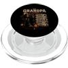 Bigfoot Sasquatch Grandpa by NLTS The Grandpa Code Funny Bigfoot Camping Humor Citazione PopSockets PopGrip per MagSafe