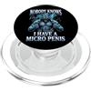 Alpha Wolf Meme Micropene Divertente Uomini Inappropriati Rude Wolf Peinlich PopSockets PopGrip per MagSafe