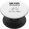 Never Underestimate Little Hands Parenti Non sottovalutare mai il potere di un bambino che punta la mano PopSockets PopGrip Adesivo