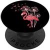 Camicie e regali InGENIUS Flamingo Dande Fenicottero pink Dente di leone fiore soffiante Uccello PopSockets PopGrip Adesivo