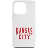 KC Local Apparel Custodia per iPhone 13 Pro Kc Rosso e Nero Kansas City Old School Throwback