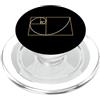 Fibonacci Golden Ratio Geometry Mathemat Fibonacci Golden Ratio Geometria Amante Matematica Matematica Amante PopSockets PopGrip per MagSafe