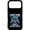 Alpha Wolf Meme Custodia per iPhone 17 Pro Max Micropene Divertente Uomini Inappropriati Rude Wolf Peinlich