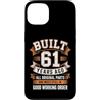 Built 61th Birthday Gifts for Men Women Custodia per iPhone 13 Divertente regalo per il 61° compleanno per uomini e donne costruito 61 anni fa