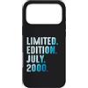 Limited Edition July 2000 Legendary Year Custodia per iPhone 17 Pro Max Luglio 2000 Anno 2000 Retro 2000 Vintage Edizione Limitata