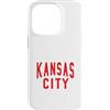 KC Local Apparel Custodia per iPhone 14 Pro Kc Rosso e Nero Kansas City Old School Throwback