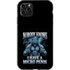Alpha Wolf Meme Custodia per iPhone 11 Pro Max Micropene Divertente Uomini Inappropriati Rude Wolf Peinlich