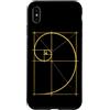 Fibonacci Golden Ratio Geometry Mathemat Custodia per iPhone XS Max Matematica Matematica Geometria Spirale Dorata Sequenza Fibonacci