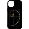 Fibonacci Golden Ratio Geometry Mathemat Custodia per iPhone 14 Plus Matematica Matematica Geometria Spirale Dorata Sequenza Fibonacci