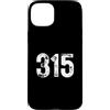 Area Code Tees Custodia per iPhone 15 Plus 315 Prefisso Syracuse NY Telefono Mobile 315