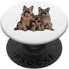 German Shepherd Puppy Lover PS Pastore Tedesco Cucciolo Famiglia Schizzo Disegno Art. PopSockets PopGrip Adesivo