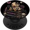 Elder Emo Club Funny Skeleton Design Goth Duck Carino Spooky Dark Estetica Cuore spezzato PopSockets PopGrip Adesivo
