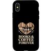Cozy Reading Coffee Book Lovers Custodia per iPhone X/XS Libri e caffè per sempre amanti della biblioteca del cuore