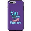 Spooky Girls Pumpkin Co Custodia per iPhone 7 Plus/8 Plus Divertente ragazza che ama lo spaventoso fiocco a forma di zucca per Halloween