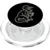 Dinosauro Triceratopo Dino Bambini Triceratopo Lettura Libro Fossile Topo Di Biblioteca Lettore PopSockets PopGrip per MagSafe