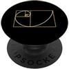 Fibonacci Golden Ratio Geometry Mathemat Fibonacci Golden Ratio Geometria Amante Matematica Matematica Amante PopSockets PopGrip Adesivo