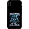 Alpha Wolf Meme Custodia per iPhone XS Max Micropene Divertente Uomini Inappropriati Rude Wolf Peinlich