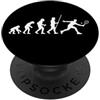 Magliette Da Tennis E Regali Per I Tenni Tennis Evolution Giocatore Allenatore Appassionato Atleta PopSockets PopGrip Adesivo