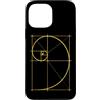 Fibonacci Golden Ratio Geometry Mathemat Custodia per iPhone 13 Pro Max Matematica Matematica Geometria Spirale Dorata Sequenza Fibonacci