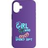 Spooky Girls Pumpkin Co Custodia per iPhone 16 Plus Divertente ragazza che ama lo spaventoso fiocco a forma di zucca per Halloween