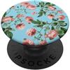 Mint Violet Designs Vintage Rosa Rosa Rose Su Un Uovo Di Robin Sfondo Blu PopSockets PopGrip Adesivo