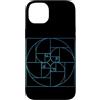 Fibonacci Golden Ratio Geometry Mathemat Custodia per iPhone 14 Plus Matematica della geometria a spirale del cerchio della sezione aurea di Fibonacci