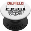 Oilfield Crew Petroleum Industry Hard Ha Perforazione offshore del mare profondo di vita di Roughneck dell'operaio della piattaforma petrolifera PopSockets PopGrip Adesivo