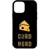 Tronic Tees Custodia per iPhone 12 mini Amante del formaggio nerd della cagliata