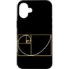 Fibonacci Golden Ratio Geometry Mathemat Custodia per iPhone 16 Plus Fibonacci Golden Ratio Geometria Amante Matematica Matematica Amante
